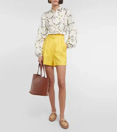 Gabriela Hearst Claudio wool, silk, and linen shorts | Thumbnail 5 Gabriela Hearst Claudio wool, silk, and linen shorts | Thumbnail 5