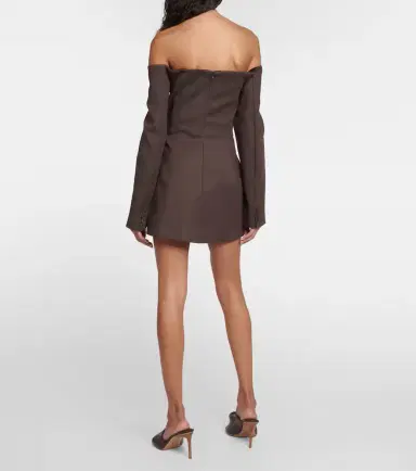 SIR Sandrine off-shoulder blazer dress | Thumbnail 2 SIR Sandrine off-shoulder blazer dress | Thumbnail 2