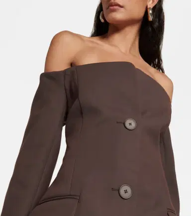 SIR Sandrine off-shoulder blazer dress | Thumbnail 3 SIR Sandrine off-shoulder blazer dress | Thumbnail 3