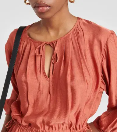 A.P.C. A. P.C. Eve pleated jersey midi dress | Thumbnail 3 A.P.C. A. P.C. Eve pleated jersey midi dress | Thumbnail 3