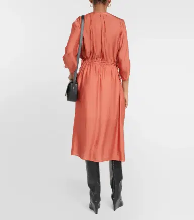 A.P.C. A. P.C. Eve pleated jersey midi dress | Thumbnail 4 A.P.C. A. P.C. Eve pleated jersey midi dress | Thumbnail 4