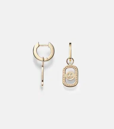 Sydney Evan Open Icon 14kt gold drop earrings with diamonds | Thumbnail 2 Sydney Evan Open Icon 14kt gold drop earrings with diamonds | Thumbnail 2