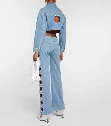 7 For All Mankind Slouchy Bootcut embellished jeans | Thumbnail 2 7 For All Mankind Slouchy Bootcut embellished jeans | Thumbnail 2