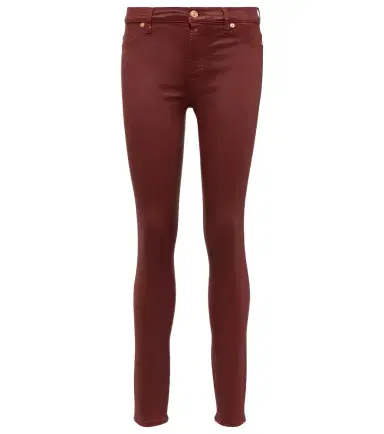 7 For All Mankind High-rise cotton-blend skinny jeans | Thumbnail 1 7 For All Mankind High-rise cotton-blend skinny jeans | Thumbnail 1