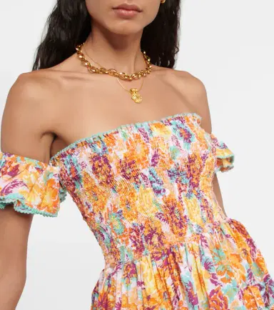 Poupette St Barth Aurora floral cotton minidress | Thumbnail 2 Poupette St Barth Aurora floral cotton minidress | Thumbnail 2
