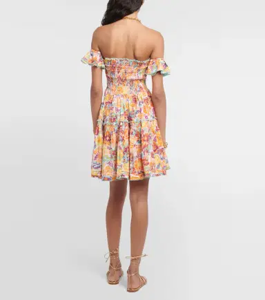 Poupette St Barth Aurora floral cotton minidress | Thumbnail 3 Poupette St Barth Aurora floral cotton minidress | Thumbnail 3