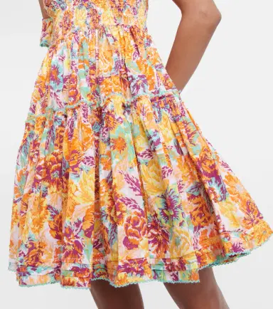 Poupette St Barth Aurora floral cotton minidress | Thumbnail 5 Poupette St Barth Aurora floral cotton minidress | Thumbnail 5