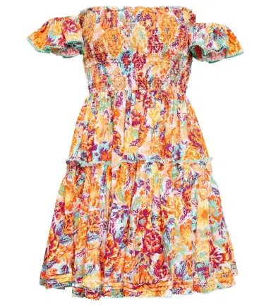 Poupette St Barth Aurora floral cotton minidress | Thumbnail 1 Poupette St Barth Aurora floral cotton minidress | Thumbnail 1