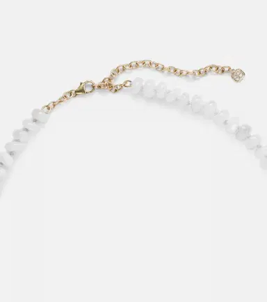 Sydney Evan Multi-charm 14kt gold necklace with moonstone and diamonds | Thumbnail 3 Sydney Evan Multi-charm 14kt gold necklace with moonstone and diamonds | Thumbnail 3