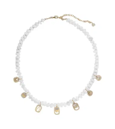 Sydney Evan Multi-charm 14kt gold necklace with moonstone and diamonds | Thumbnail 1 Sydney Evan Multi-charm 14kt gold necklace with moonstone and diamonds | Thumbnail 1