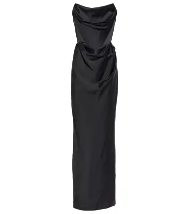 Vivienne Westwood Off-shoulder satin gown | Thumbnail 1 Vivienne Westwood Off-shoulder satin gown | Thumbnail 1