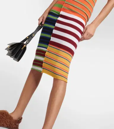 Marni Striped wool midi dress | Thumbnail 3 Marni Striped wool midi dress | Thumbnail 3