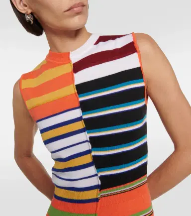 Marni Striped wool midi dress | Thumbnail 4 Marni Striped wool midi dress | Thumbnail 4