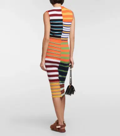 Marni Striped wool midi dress | Thumbnail 5 Marni Striped wool midi dress | Thumbnail 5