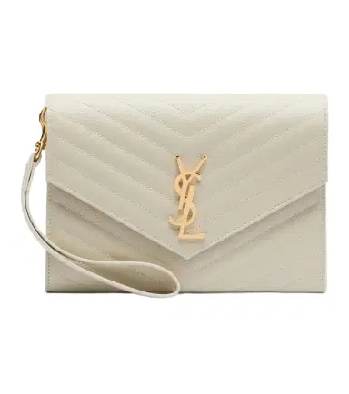 Saint Laurent Cassandre Small matelassé leather clutch | Thumbnail 1 Saint Laurent Cassandre Small matelassé leather clutch | Thumbnail 1