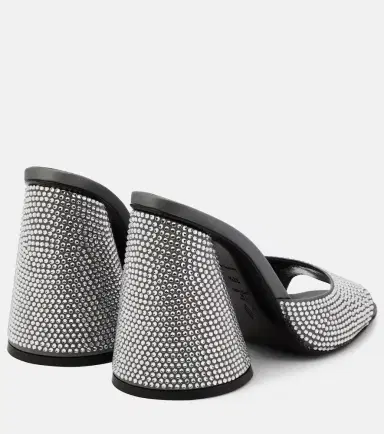 The Attico Luz crystal-embellished leather mules | Thumbnail 4 The Attico Luz crystal-embellished leather mules | Thumbnail 4