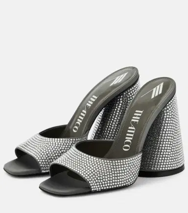 The Attico Luz crystal-embellished leather mules | Thumbnail 6 The Attico Luz crystal-embellished leather mules | Thumbnail 6