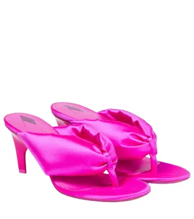 The Attico Rem satin thong sandals | Thumbnail 1 The Attico Rem satin thong sandals | Thumbnail 1