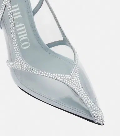 The Attico Venus Chrome PVC and suede pumps | Thumbnail 4 The Attico Venus Chrome PVC and suede pumps | Thumbnail 4