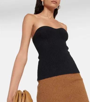 Wardrobe.NYC Wardrobe. NYC Ribbed-knit cotton-blend top | Thumbnail 2 Wardrobe.NYC Wardrobe. NYC Ribbed-knit cotton-blend top | Thumbnail 2
