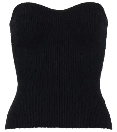 Wardrobe.NYC Wardrobe. NYC Ribbed-knit cotton-blend top | Thumbnail 1 Wardrobe.NYC Wardrobe. NYC Ribbed-knit cotton-blend top | Thumbnail 1