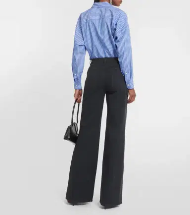 Nili Lotan Quentin twill wide-leg pants | Thumbnail 3 Nili Lotan Quentin twill wide-leg pants | Thumbnail 3