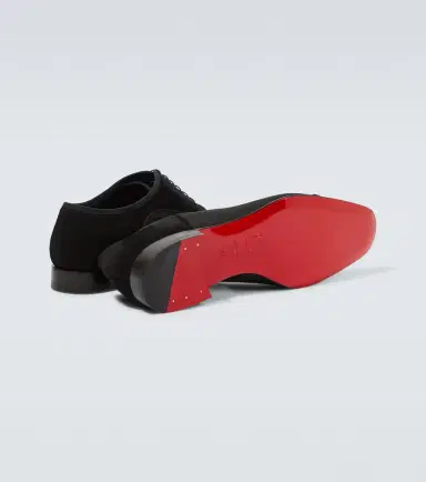 Christian Louboutin Greggo leather-trimmed Oxford shoes | Thumbnail 2 Christian Louboutin Greggo leather-trimmed Oxford shoes | Thumbnail 2
