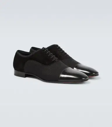 Christian Louboutin Greggo leather-trimmed Oxford shoes | Thumbnail 6 Christian Louboutin Greggo leather-trimmed Oxford shoes | Thumbnail 6