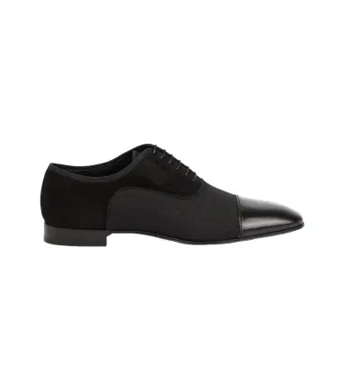 Christian Louboutin Greggo leather-trimmed Oxford shoes | Thumbnail 1 Christian Louboutin Greggo leather-trimmed Oxford shoes | Thumbnail 1
