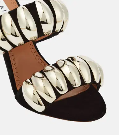 Alaïa Alaïa Tribale embellished suede mules | Thumbnail 2 Alaïa Alaïa Tribale embellished suede mules | Thumbnail 2