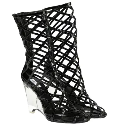 Alaïa Alaïa Leather wedge ankle boots | Thumbnail 1 Alaïa Alaïa Leather wedge ankle boots | Thumbnail 1