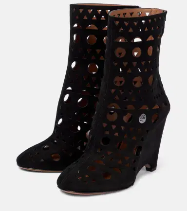 Alaïa Alaïa Vienne suede wedge ankle boots | Thumbnail 2 Alaïa Alaïa Vienne suede wedge ankle boots | Thumbnail 2