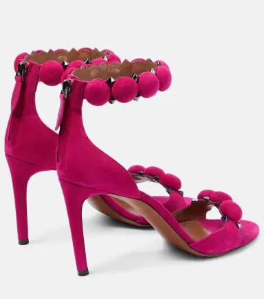 Alaïa Alaïa La Bombe suede sandals | Thumbnail 2 Alaïa Alaïa La Bombe suede sandals | Thumbnail 2