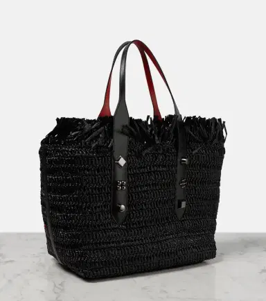 Christian Louboutin Frangibus Medium embroidered raffia tote bag | Thumbnail 3 Christian Louboutin Frangibus Medium embroidered raffia tote bag | Thumbnail 3