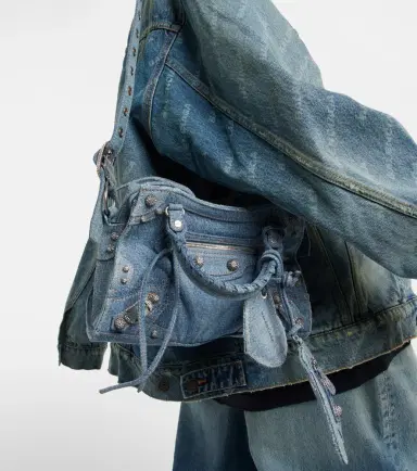 Balenciaga Neo Cagole XS denim shoulder bag | Thumbnail 6 Balenciaga Neo Cagole XS denim shoulder bag | Thumbnail 6