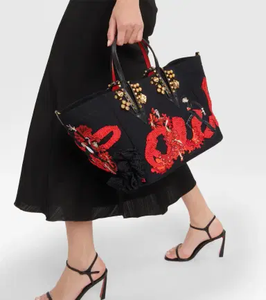 Christian Louboutin x Rossy de Palma Flamencaba Small embroidered tote bag | Thumbnail 3 Christian Louboutin x Rossy de Palma Flamencaba Small embroidered tote bag | Thumbnail 3