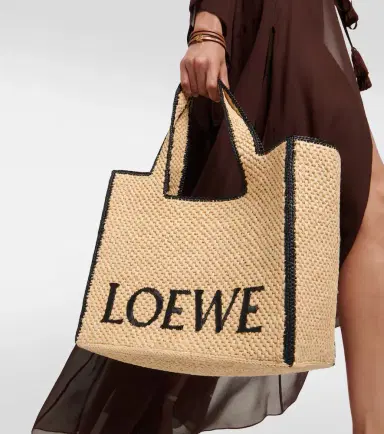 Loewe Paula's Ibiza Font Large raffia shopper | Thumbnail 3 Loewe Paula's Ibiza Font Large raffia shopper | Thumbnail 3