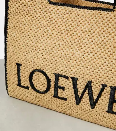 Loewe Paula's Ibiza Font Large raffia shopper | Thumbnail 4 Loewe Paula's Ibiza Font Large raffia shopper | Thumbnail 4