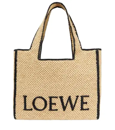 Loewe Paula's Ibiza Font Large raffia shopper | Thumbnail 1 Loewe Paula's Ibiza Font Large raffia shopper | Thumbnail 1