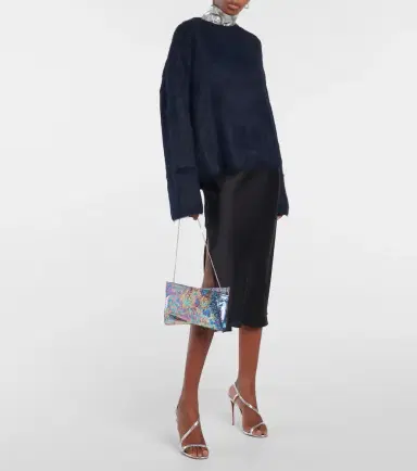 Christian Louboutin Loubitwist snake-effect leather clutch | Thumbnail 2 Christian Louboutin Loubitwist snake-effect leather clutch | Thumbnail 2