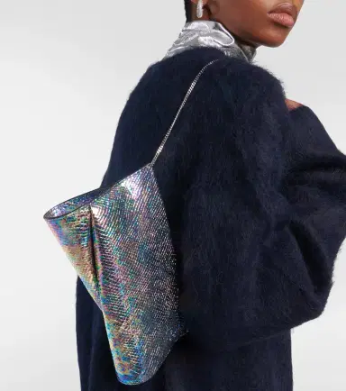 Christian Louboutin Loubitwist snake-effect leather clutch | Thumbnail 3 Christian Louboutin Loubitwist snake-effect leather clutch | Thumbnail 3