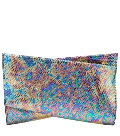 Christian Louboutin Loubitwist snake-effect leather clutch | Thumbnail 1 Christian Louboutin Loubitwist snake-effect leather clutch | Thumbnail 1