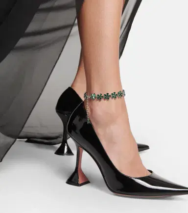 Amina Muaddi Crystal-embellished anklet | Thumbnail 4 Amina Muaddi Crystal-embellished anklet | Thumbnail 4