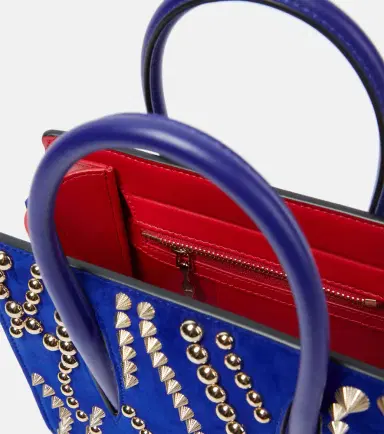 Christian Louboutin Paloma Mini velour and leather tote bag | Thumbnail 2 Christian Louboutin Paloma Mini velour and leather tote bag | Thumbnail 2