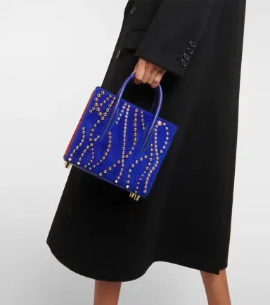 Christian Louboutin Paloma Mini velour and leather tote bag | Thumbnail 6 Christian Louboutin Paloma Mini velour and leather tote bag | Thumbnail 6