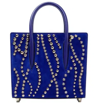 Christian Louboutin Paloma Mini velour and leather tote bag | Thumbnail 1 Christian Louboutin Paloma Mini velour and leather tote bag | Thumbnail 1