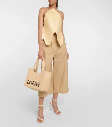 Loewe Paula's Ibiza Medium logo raffia tote bag | Thumbnail 2 Loewe Paula's Ibiza Medium logo raffia tote bag | Thumbnail 2