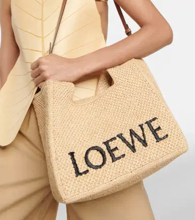 Loewe Paula's Ibiza Medium logo raffia tote bag | Thumbnail 3 Loewe Paula's Ibiza Medium logo raffia tote bag | Thumbnail 3
