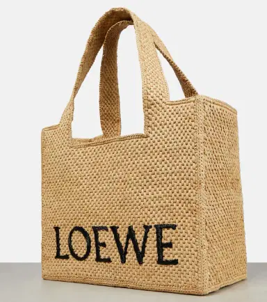 Loewe Paula's Ibiza Medium logo raffia tote bag | Thumbnail 4 Loewe Paula's Ibiza Medium logo raffia tote bag | Thumbnail 4