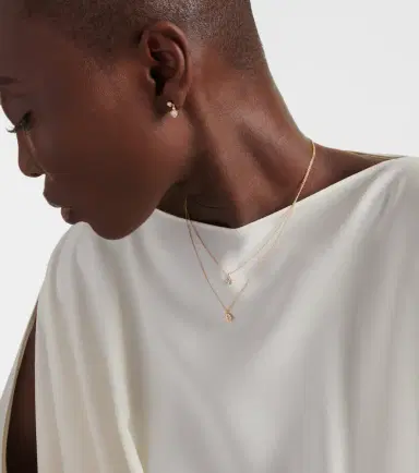 Sophie Bille Brahe Soleil Simple 18kt gold necklace with diamonds | Thumbnail 4 Sophie Bille Brahe Soleil Simple 18kt gold necklace with diamonds | Thumbnail 4